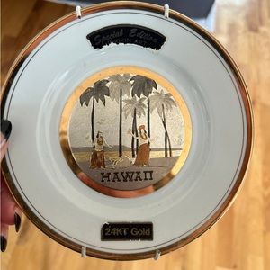 Special edition Chokin art plate 24 KT gold